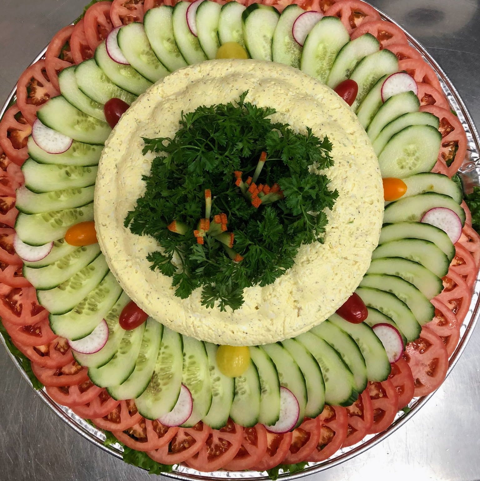 Large Chopped Egg Fancy Platter