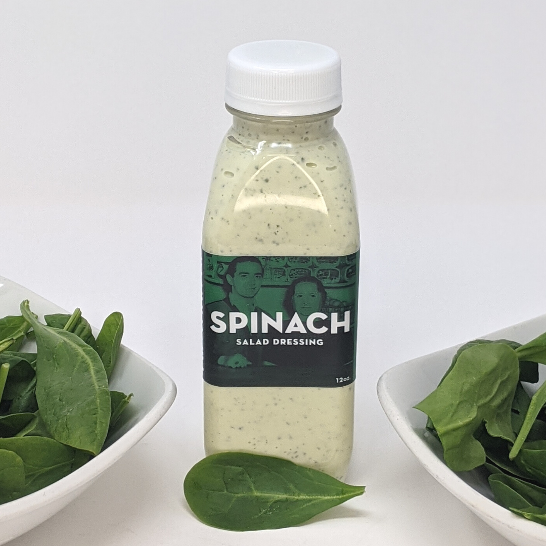 Bottle of Spinach Dressing