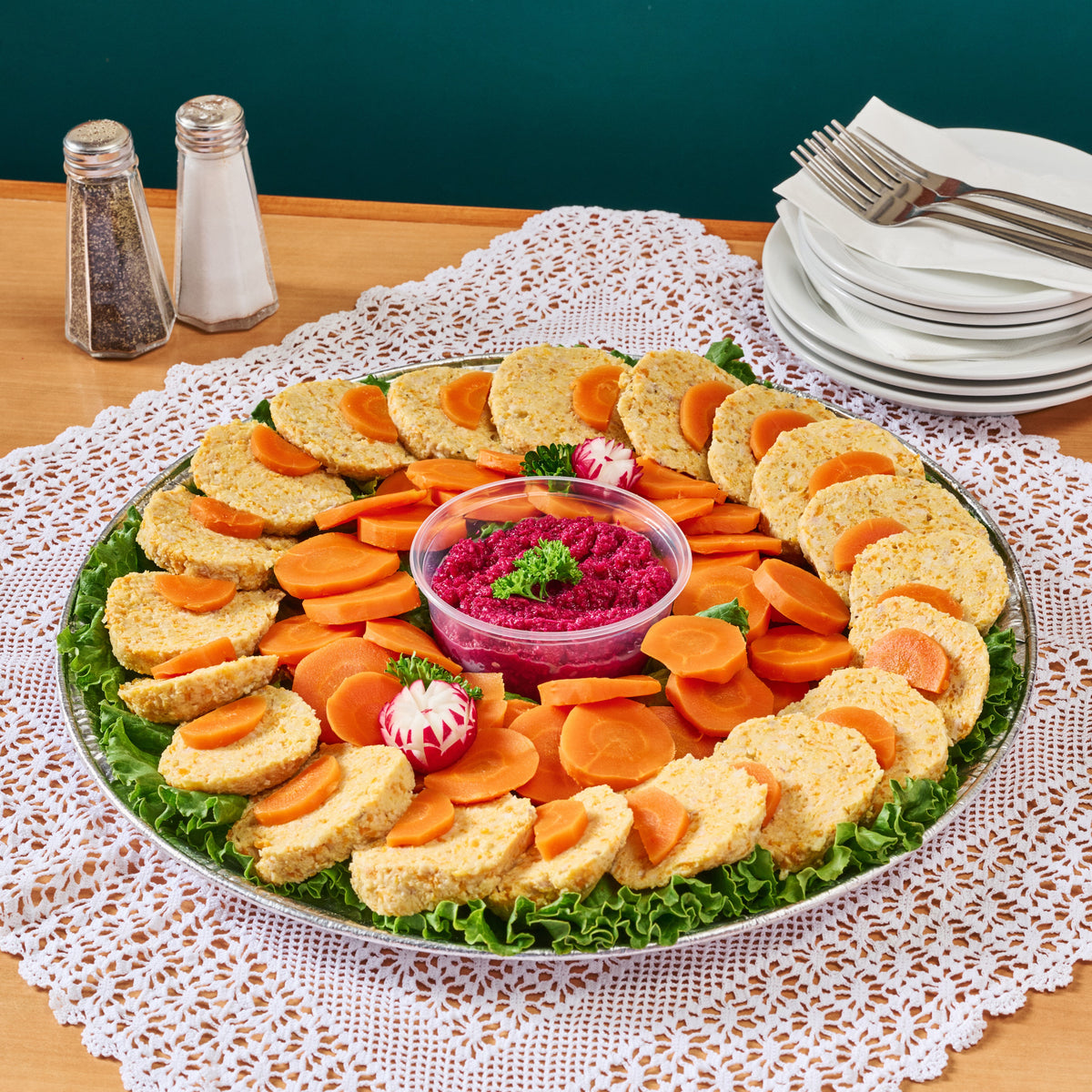 Gefilte Fish Appetizer Platter