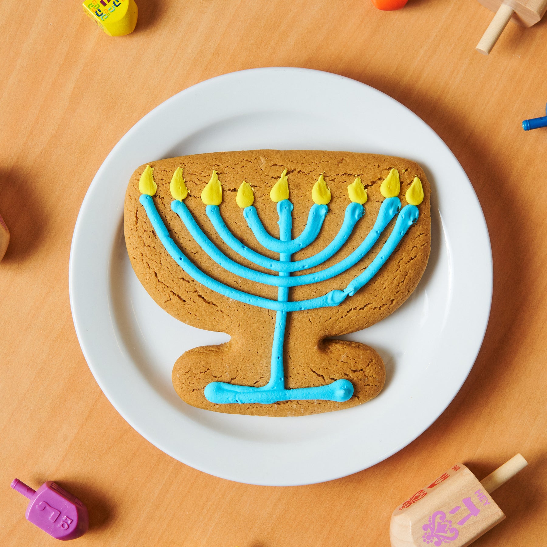 Chanukah Menorah Gingerbread